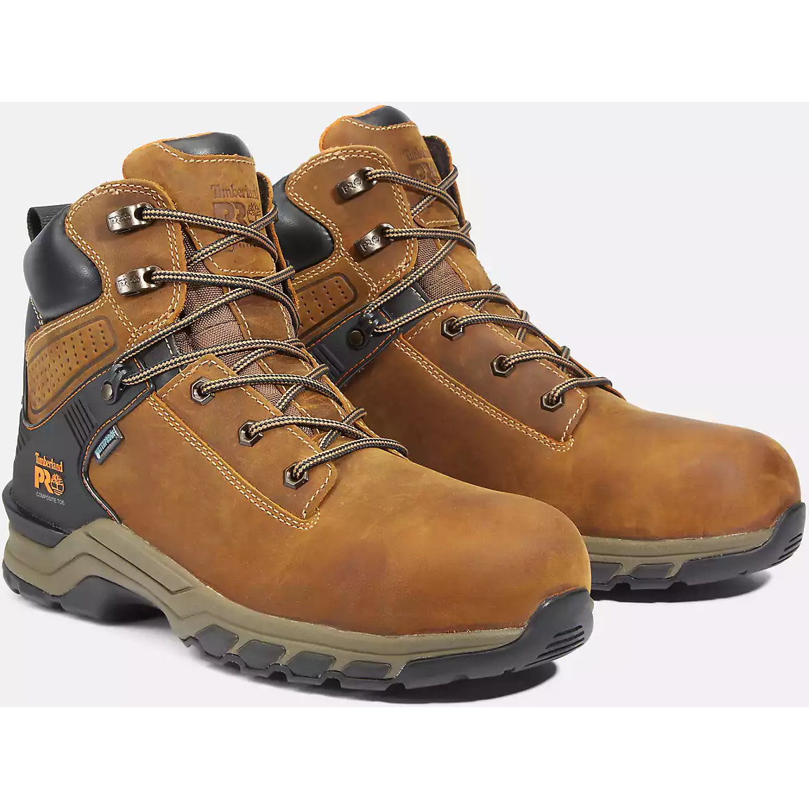 Timberland Pro Men's Hypercharge 6" Composite Toe Waterproof Work Boot -Brown- TB1A1RVS214 - Overlook Boots