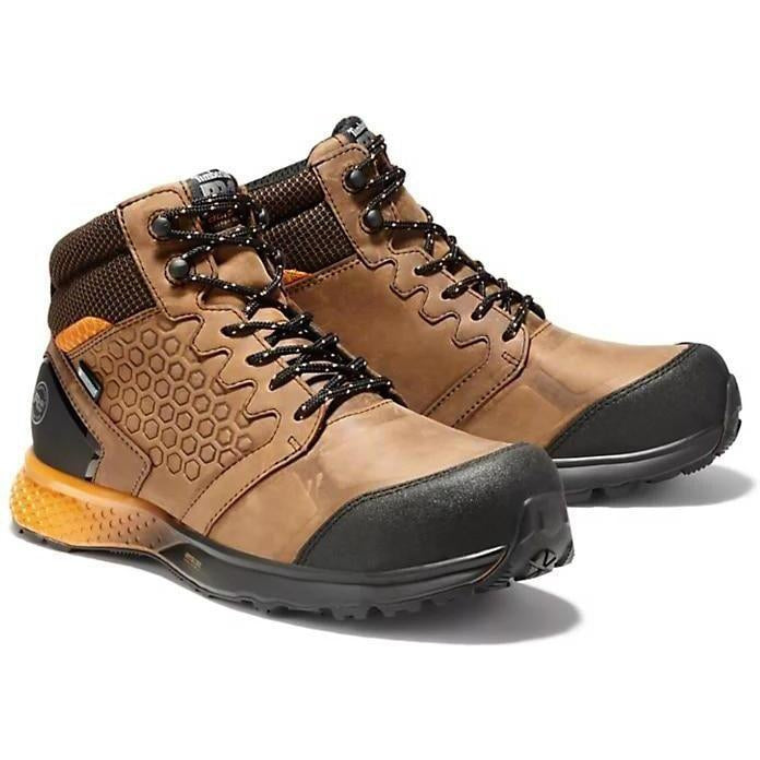Timberland Pro Men's Reaxion Composite Toe Waterproof Work Boot Brown