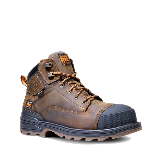 Timberland Pro Men's Distiller 6" Comp Toe WP Work Boot - Brown - TB0A41JGEPB - Overlook Boots