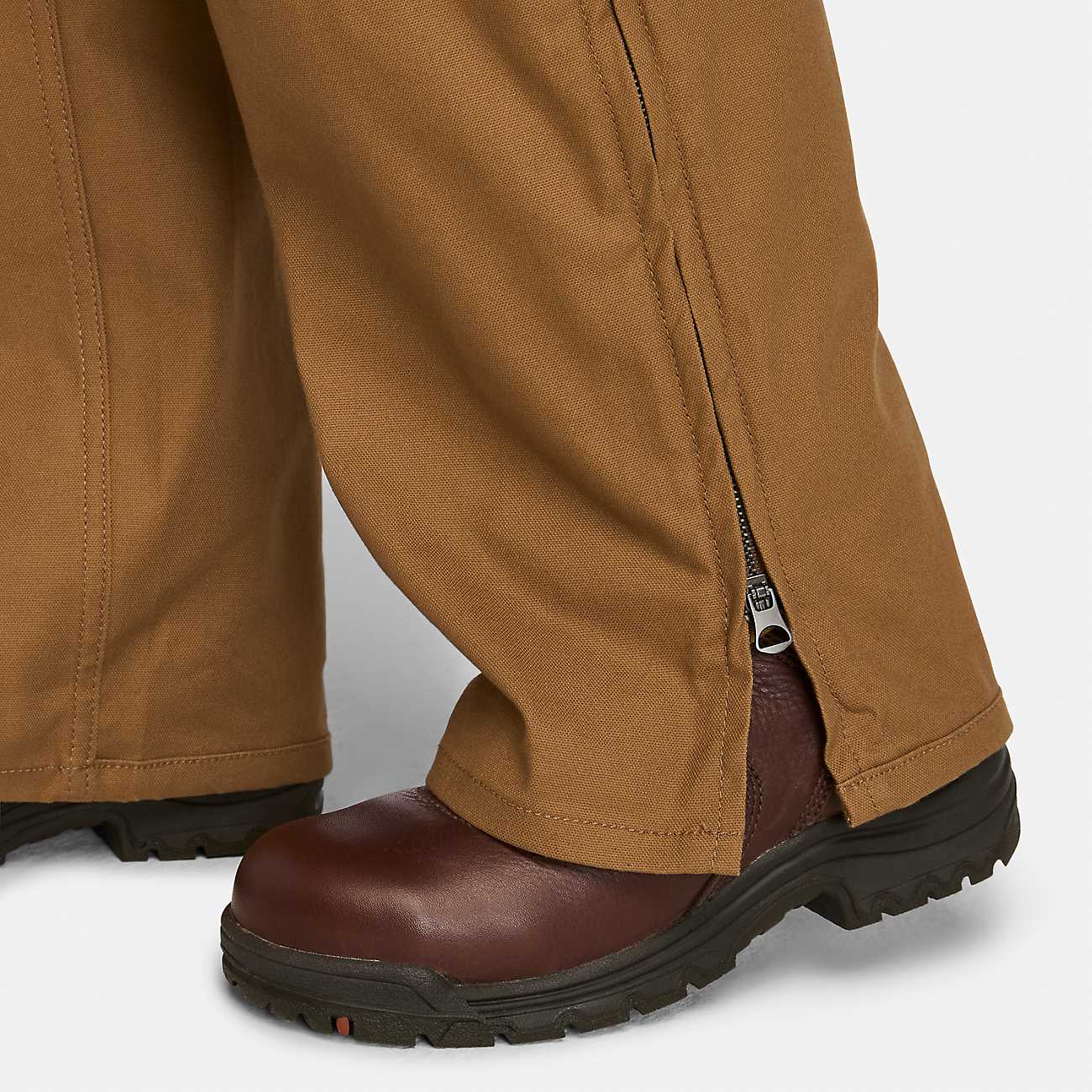 Timberland Pro Women's Gritflex Canvas Overall Bib -Wheat- TB0A5X4UD02 - Overlook Boots