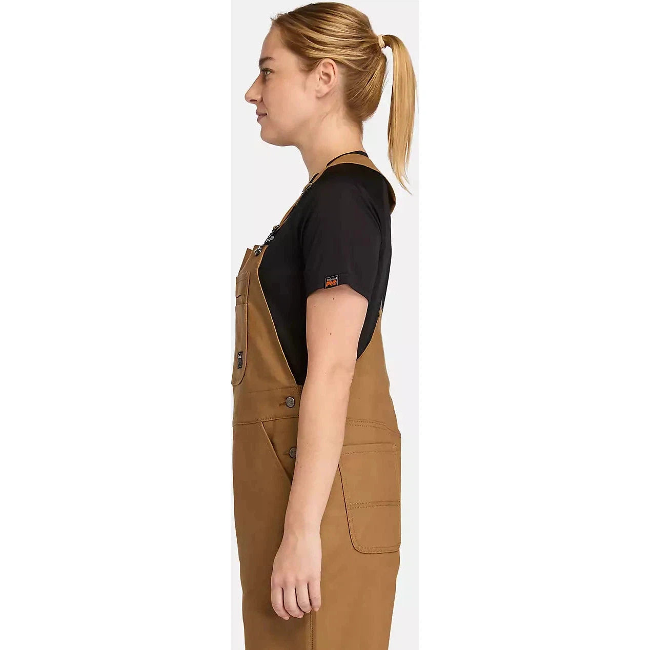 Timberland Pro Women's Gritflex Canvas Overall Bib -Wheat- TB0A5X4UD02 - Overlook Boots