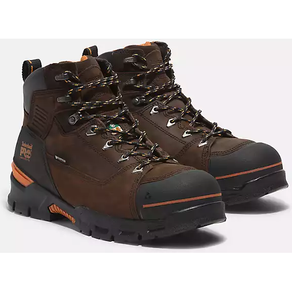 Timberland Pro Men's Endurance Evolution 6" Composite Toe Waterproof Work Boot -Brown- TB0A5YXU214 - Overlook Boots