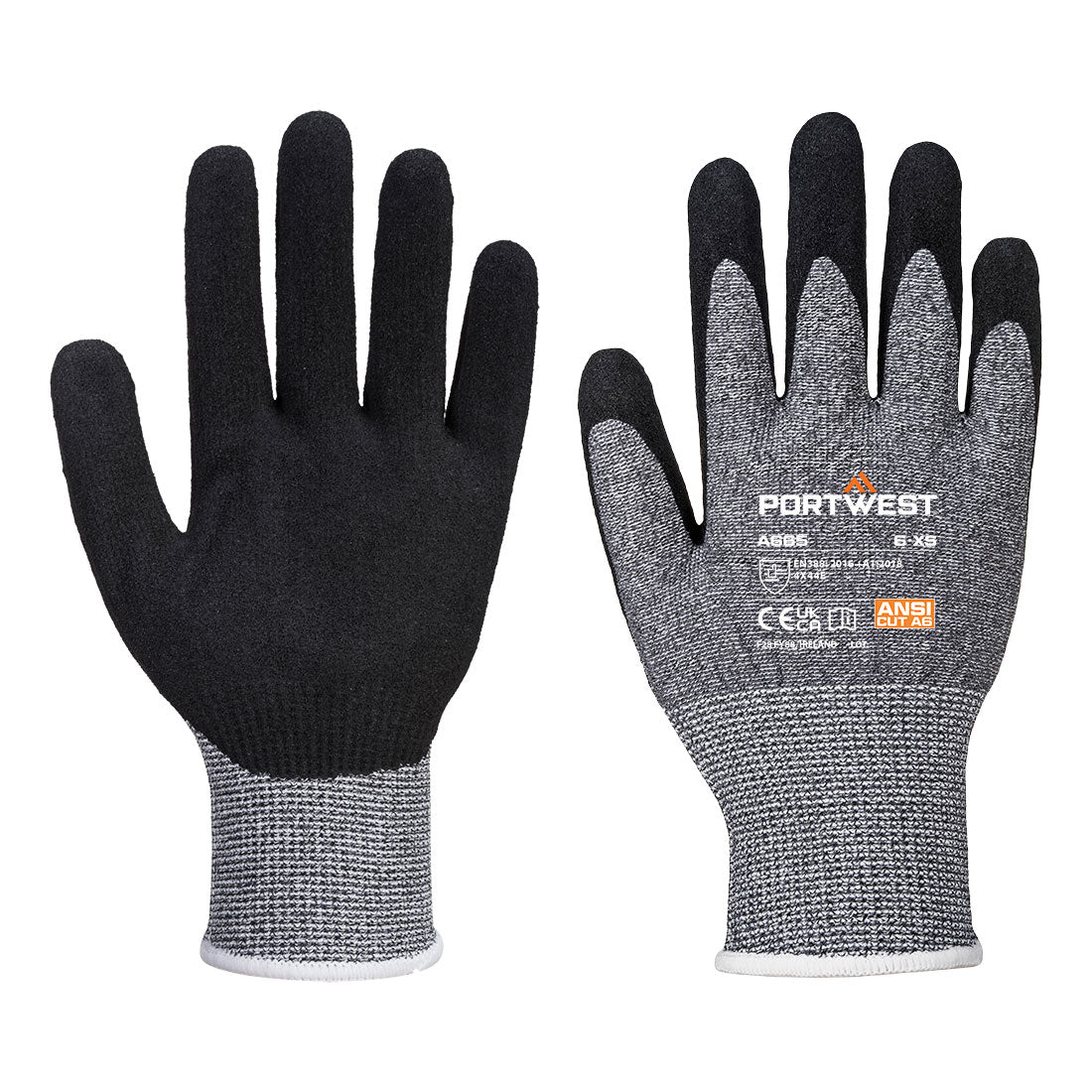 Portwest Cut E13 Nitrile Glove A6 - Gray - 12 Pack - A665 XS - Overlook Boots