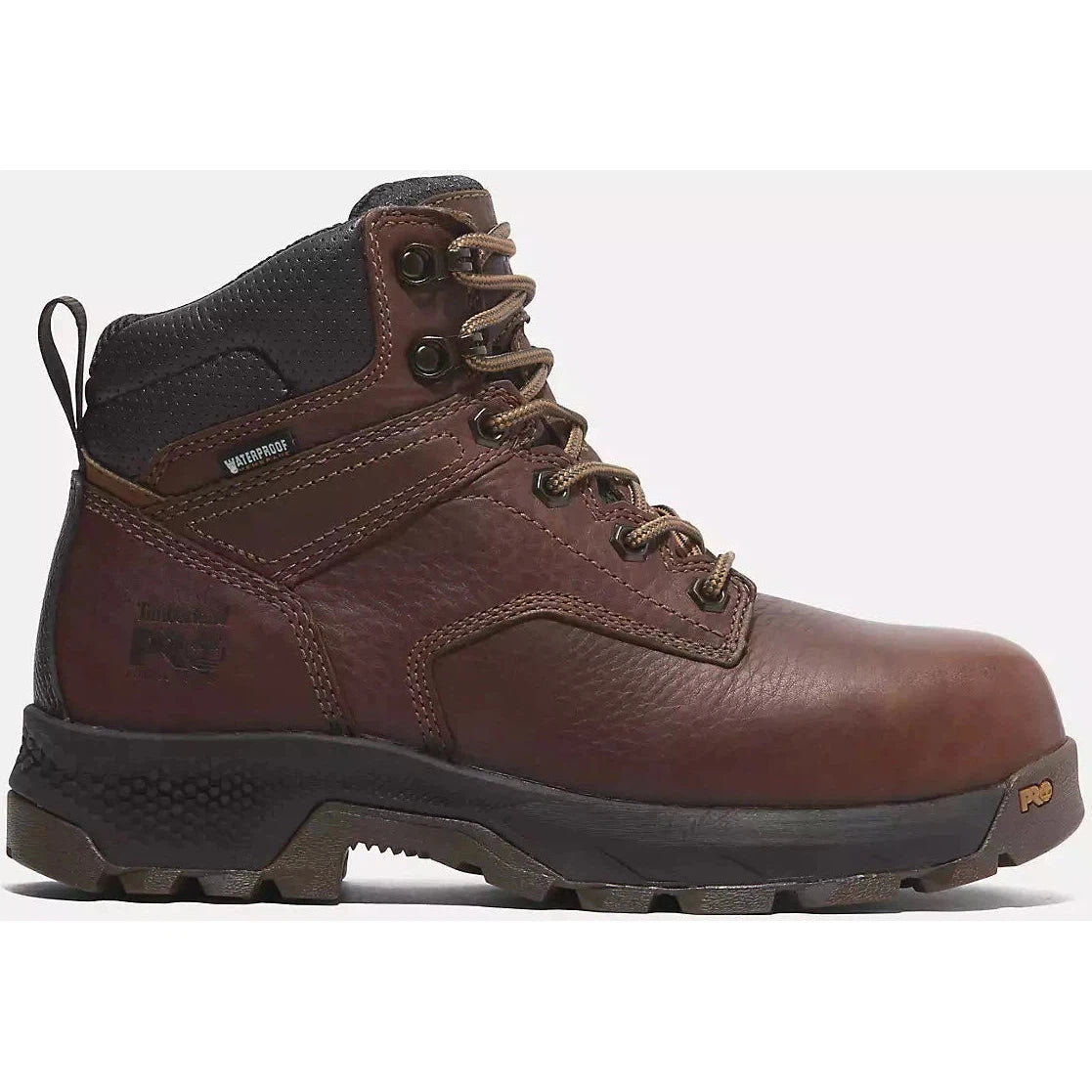 Timberland Pro Women's Titan Evolution 6" Composite Toe Waterproof Work Boot -Brown- TB0A66Q3EM4 5.5 / Medium / Brown - Overlook Boots