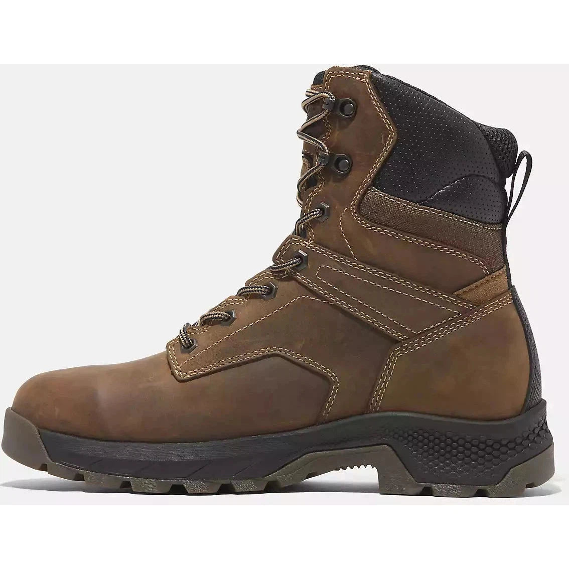 Timberland Pro Men's Titan Evolution 8" Plain Toe Waterproof Work Boot -Brown- TB0A66QQEM4 - Overlook Boots