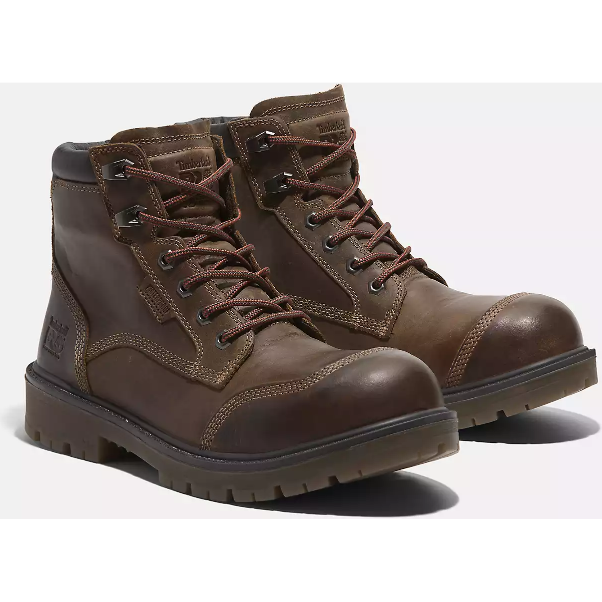 Timberland Pro Men's Whitman 6" Composite Toe Waterproof Work Boot -Brown- TB0A677YW01 7 / Medium / Brown - Overlook Boots