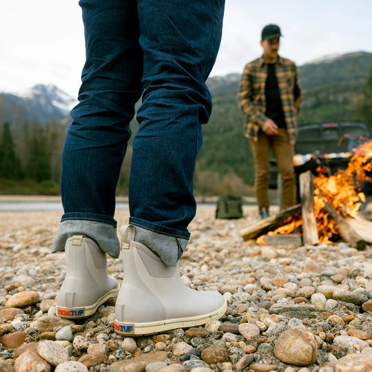 Xtratuf Men's Camp Waterproof Slip Resistant Ankle Deck Boot- Sand- XMADBC10 - Overlook Boots