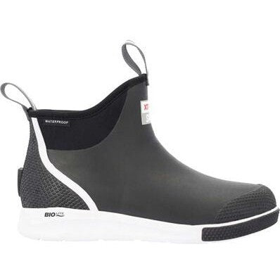 Xtratuf Men's Sport 6" Waterproof Ankle Deck Work Boot - Black - ADSM000 7.0 / Medium / Black - Overlook Boots