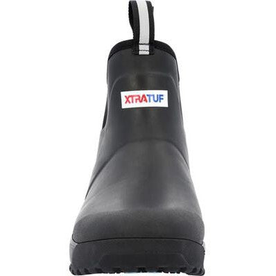 Xtratuf Men's Ice Fleege Lined Waterproof Ankle Deck Work Boot -Black- AIMR000 - Overlook Boots