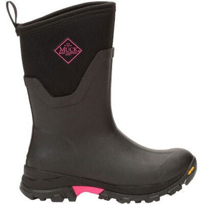 Muck Women's Arctic Ice Vibram Waterproof Terrain Mid Work Boot -Black- ASVMA404 5 / Medium / Black - Overlook Boots
