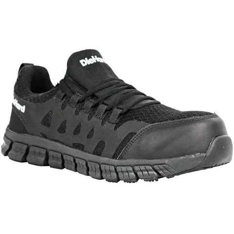 DieHard Men's Bonneville Composite Toe Slip Resistant Shoe - Black DH20122 7 / Medium / Black - Overlook Boots