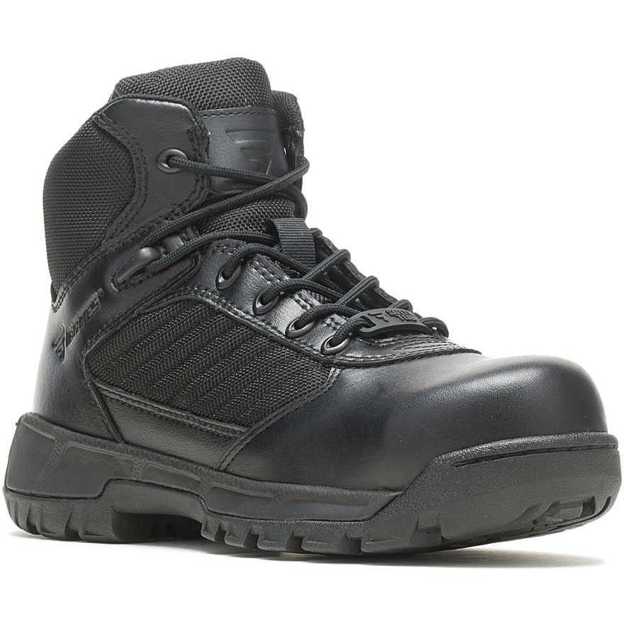 Bates Women's Tactical Sport 2 CT Athletic Mid Work Boot - Black - E03564 5 / Medium / Black - Overlook Boots