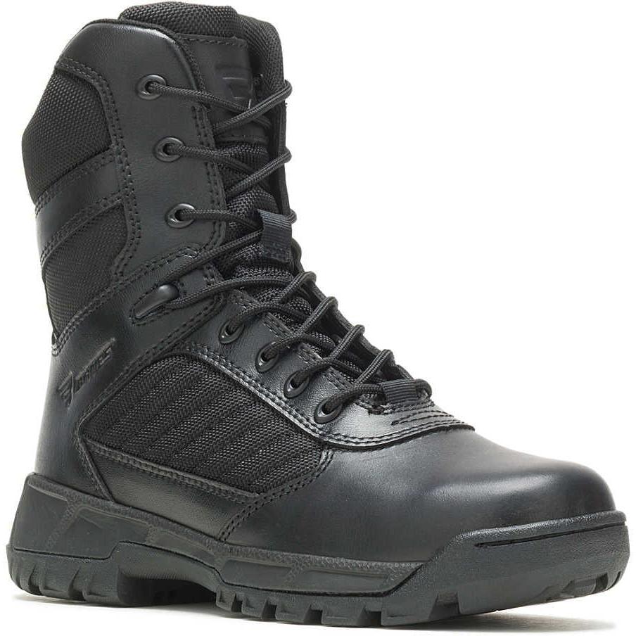 Bates Women's Tactical Sport 2 Side Zip Tall Work Boot - Black - E03580 5 / Medium / Black - Overlook Boots