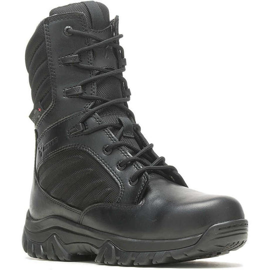 Bates Women's GX X2 Waterproof Tall Side Zip DRYGuard Duty Boot - Black - E03982 5 / Medium / Black - Overlook Boots