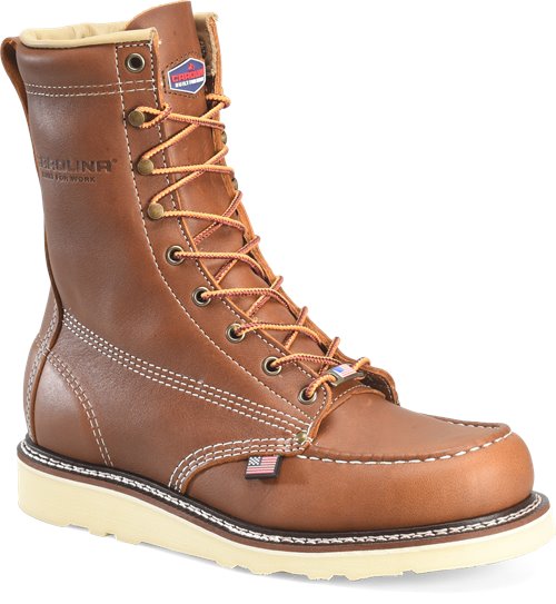 Carolina Men's AMP 8" Wedge Work Boot - Brown - CA7002 - Overlook Boots