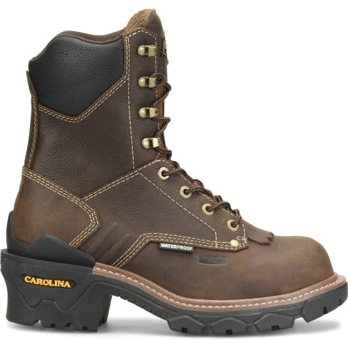 Carolina Men's Cardinal 8" Comp Toe WP Slip Resist Work Boot -Brown- CA7837 8 / Medium / Brown - Overlook Boots