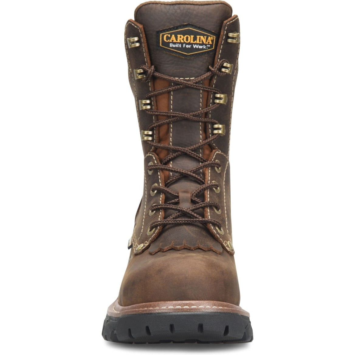 Carolina Men's Cardinal 8" Composite Toe Waterproof Slip Resistant Work Boot -Brown- CA7837 - Overlook Boots