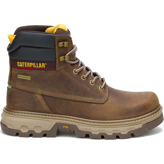 Cat Men's Colorado Equip 6" Soft Toe Waterproof Slip Resistant Work Boot - P51087 7.0 / Medium / Brown - Overlook Boots
