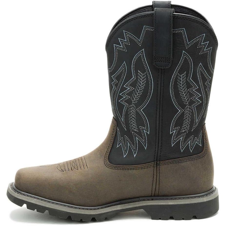 Cat Men's Colorado Frontier Soft Toe Western Work Boot - Grey - P51093 - Overlook Boots
