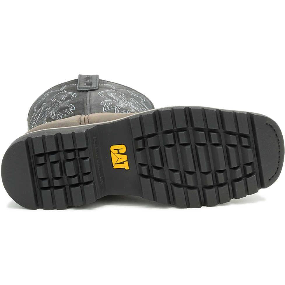 Cat Men's Colorado Frontier Soft Toe Western Work Boot - Grey - P51093 - Overlook Boots