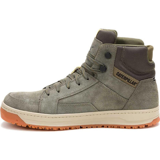 Cat Men's Streamline Court Mid Composite Toe Work Shoe - Olive - P91623 - Overlook Boots