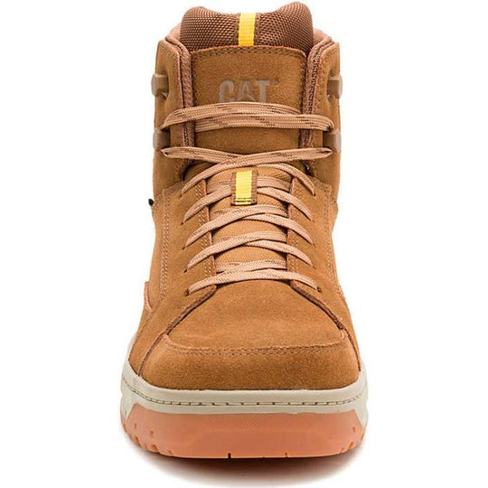 Cat Men's Streamline Court Mid Comp Toe Work Shoe - Chipmunk - P91624 - Overlook Boots