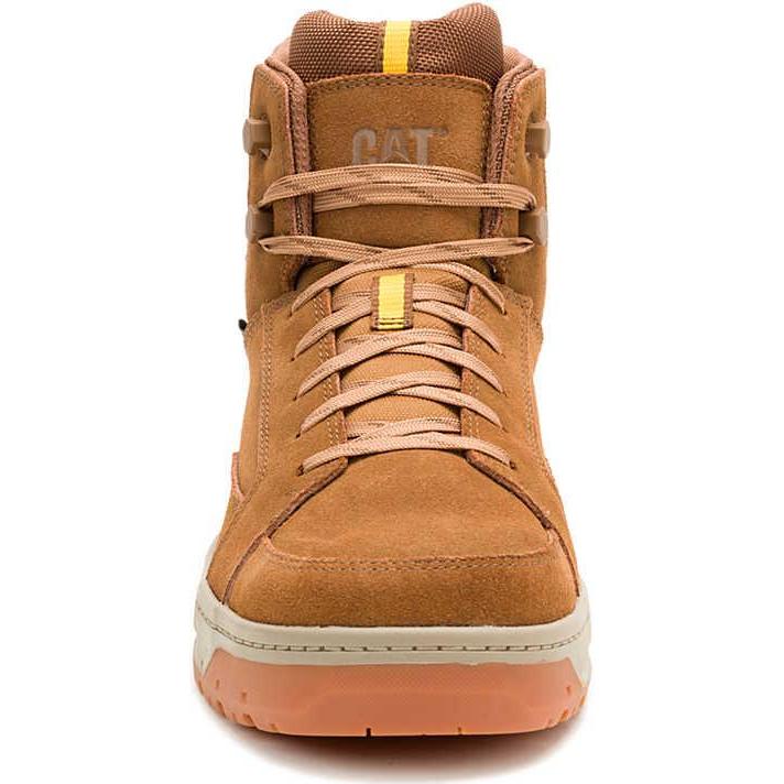 Cat Men's Streamline Court Mid Comp Toe Work Shoe - Chipmunk - P91624 - Overlook Boots