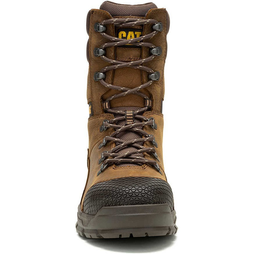 Cat Men's Accomplice X 8" Steel Toe Waterproof Work Boot - Brown - P91642 - Overlook Boots