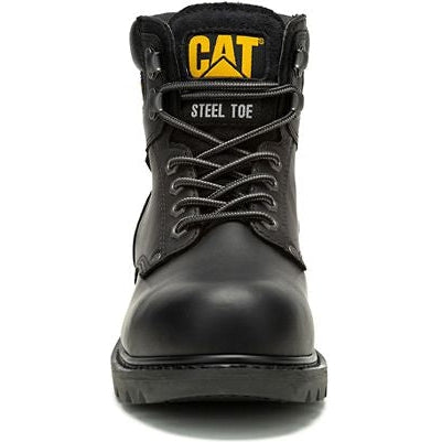 Cat Men's Second Shift Steel Toe Waterproof Slip Resistant Work Boot -Black- P91658 - Overlook Boots