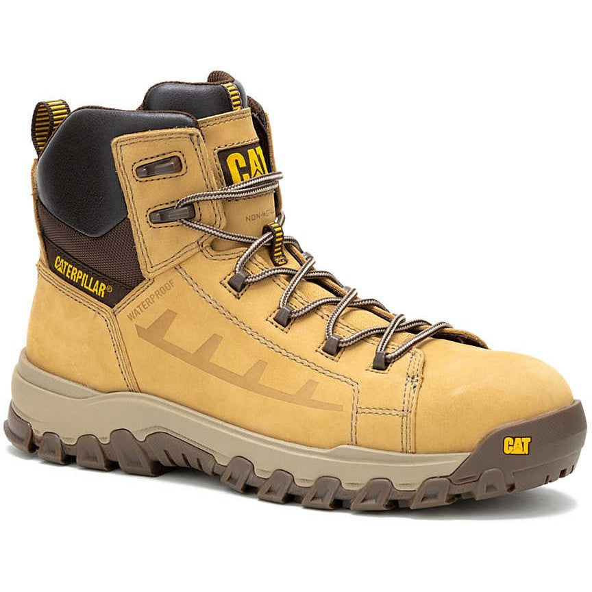Cat Men's Threshold Rebound Composite Toe Waterproof Work Boot- Honey- P91713 7 / Medium / Wheat - Overlook Boots