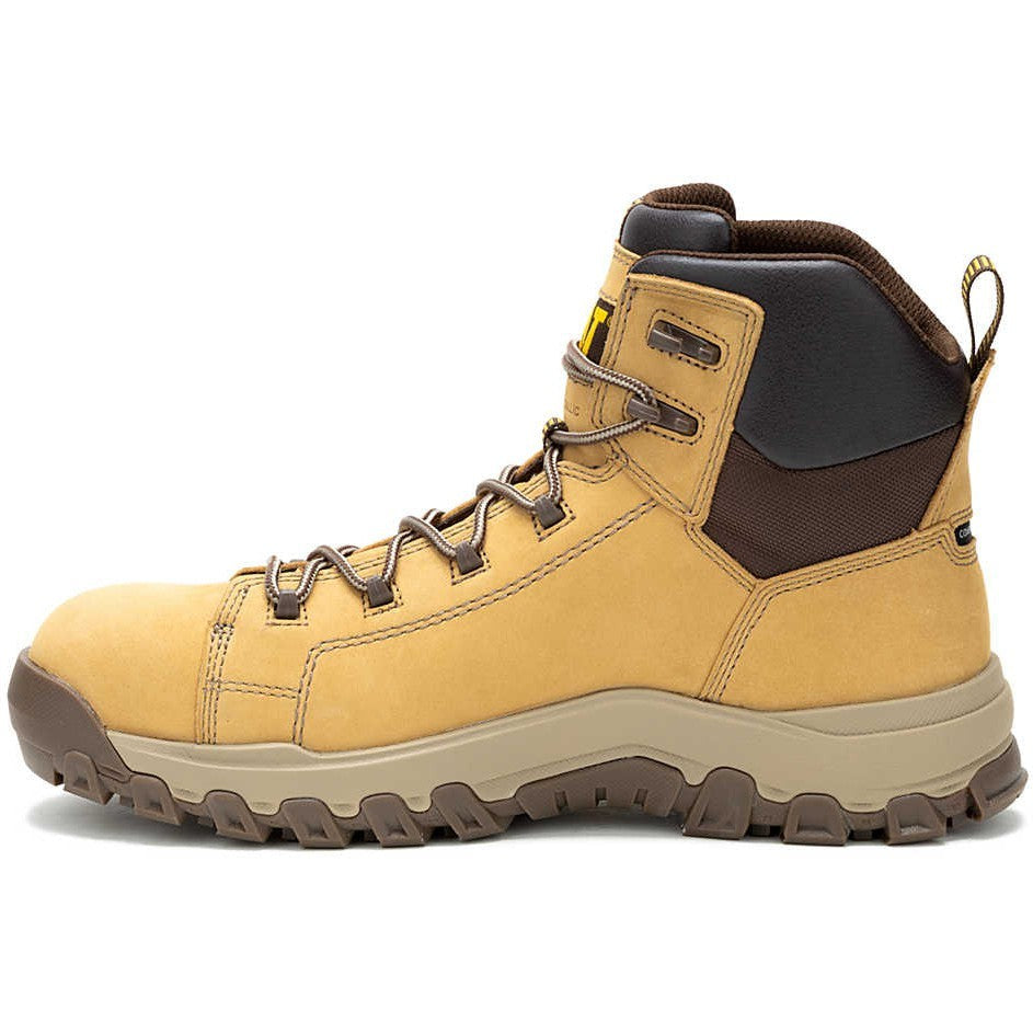 Cat Men's Threshold Rebound Composite Toe Waterproof Work Boot- Honey- P91713 - Overlook Boots