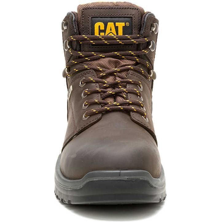 Cat Men's Striver Steel Toe WP Slip Resistant Work Boot- Brown- P91720 - Overlook Boots