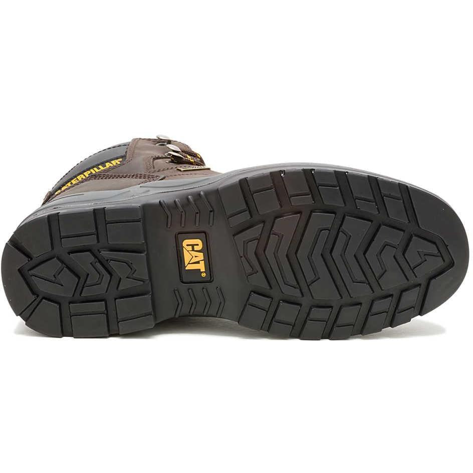 Cat Men's Striver Steel Toe WP Slip Resistant Work Boot- Brown- P91720 - Overlook Boots