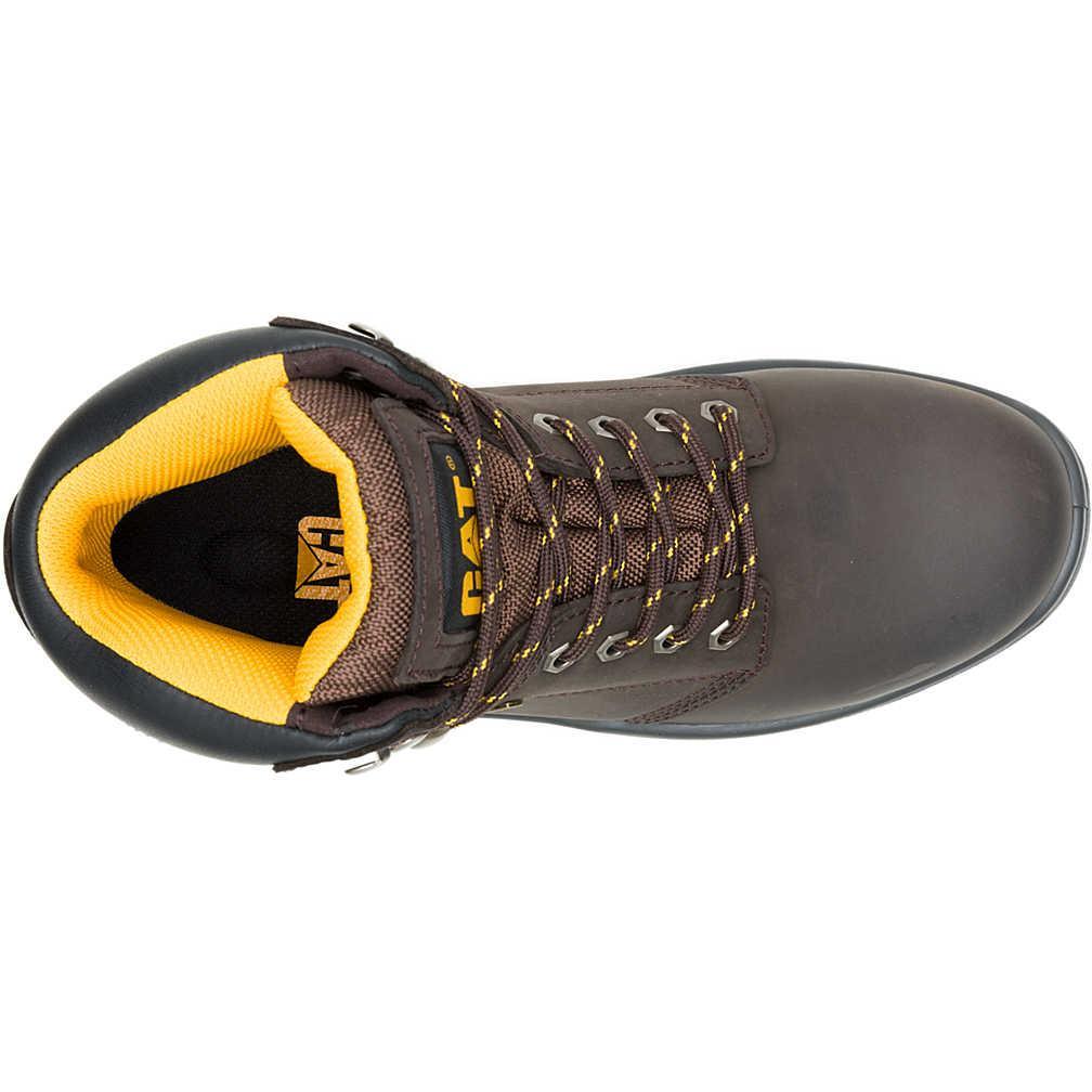 Cat Men's Striver Steel Toe WP Slip Resistant Work Boot- Brown- P91720 - Overlook Boots