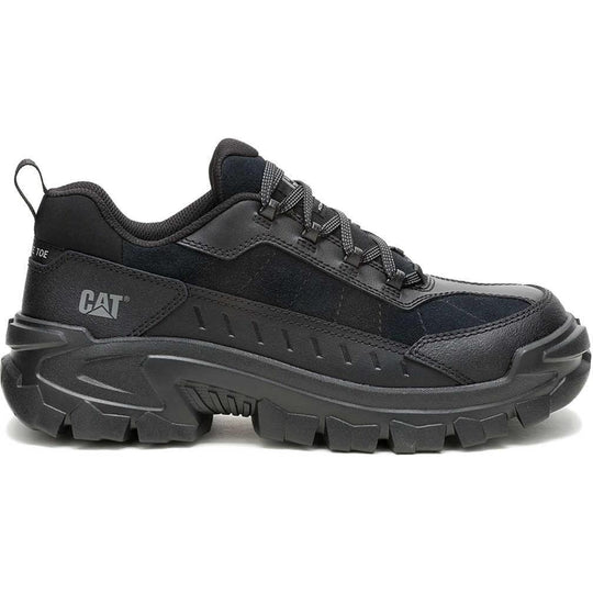 Cat Men's Invader Sport Lo CT Leather Work Shoe - Black - P91770 - Overlook Boots