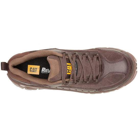 Cat Men's Invader Sport Lo CT Leather Work Shoe - Coffee - P91771 - Overlook Boots