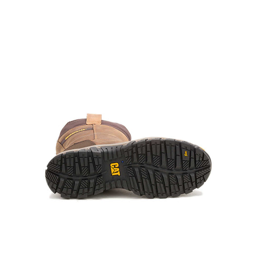 Cat Men's Threshold Rebound Steel Toe Waterproof Wellington Work Boot - Bison - P91772 - Overlook Boots