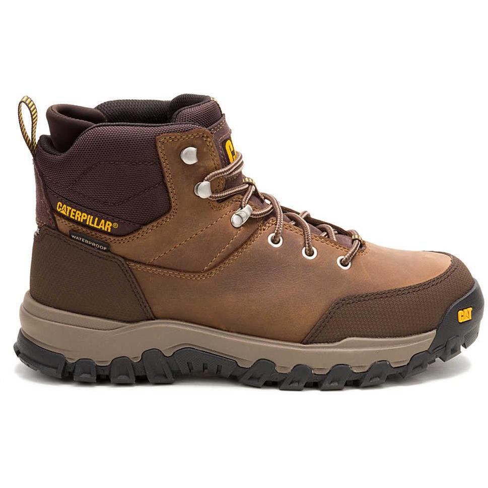 Cat Men's Threshold Rebound Steel Toe Waterproof Hiker Work Boot - Bison - P91784 - Overlook Boots