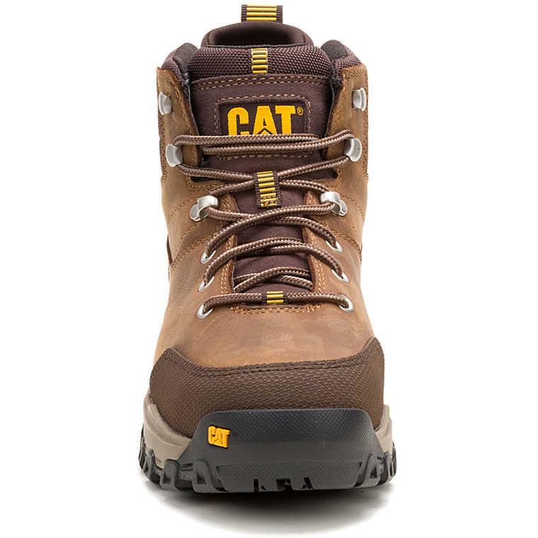 Cat Men's Threshold Rebound Steel Toe Waterproof Hiker Work Boot - Bison - P91784 - Overlook Boots
