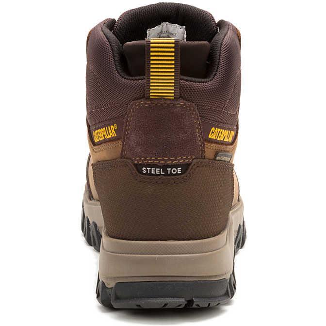 Cat Men's Threshold Rebound Steel Toe Waterproof Hiker Work Boot - Bison - P91784 - Overlook Boots