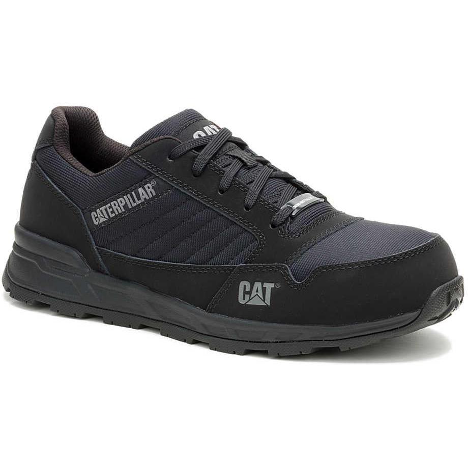 Cat Men's Venward Composite Toe Slip Resistant Work Shoe - Black - P91789 7 / Medium / Black - Overlook Boots