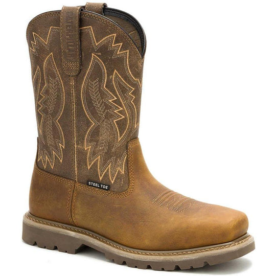 Cat Men's Colorado Frontier Steel Toe Western Work Boot - Beaned - P91797 6 / Medium / Beaned - Overlook Boots