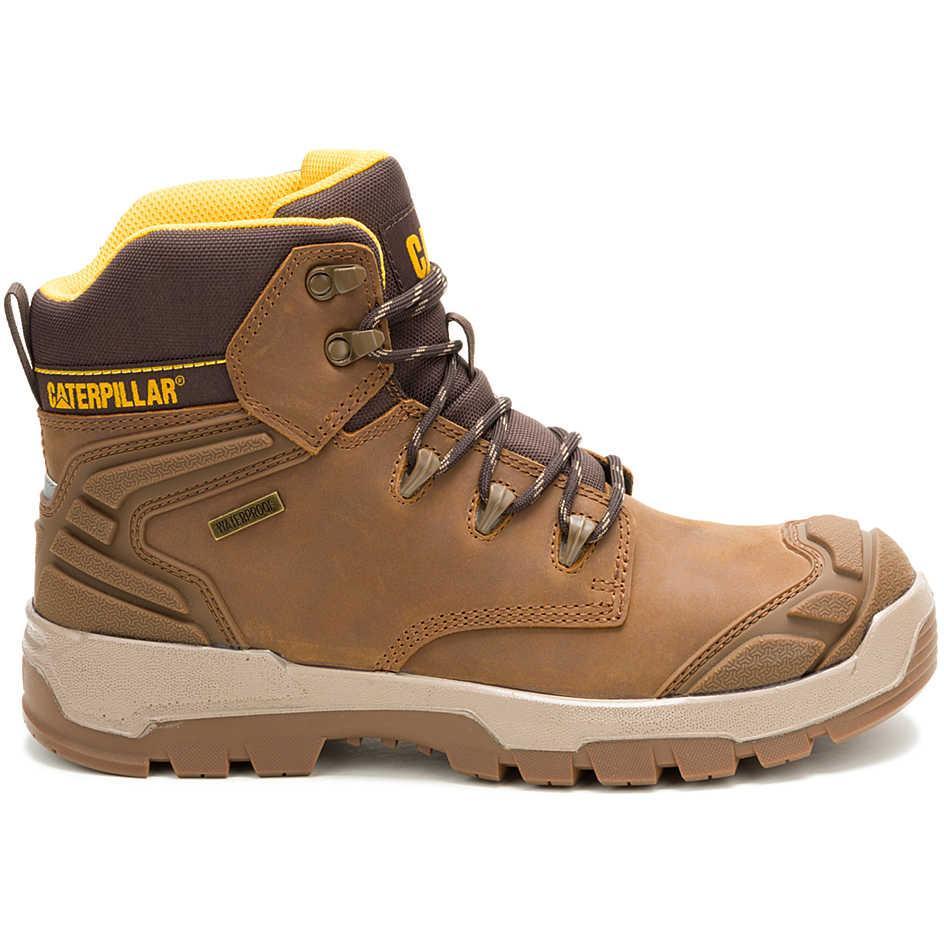 Cat Men's Striver XL Steel Toe Waterproof Lace Up Work Boot - Pyramid - P91816 - Overlook Boots