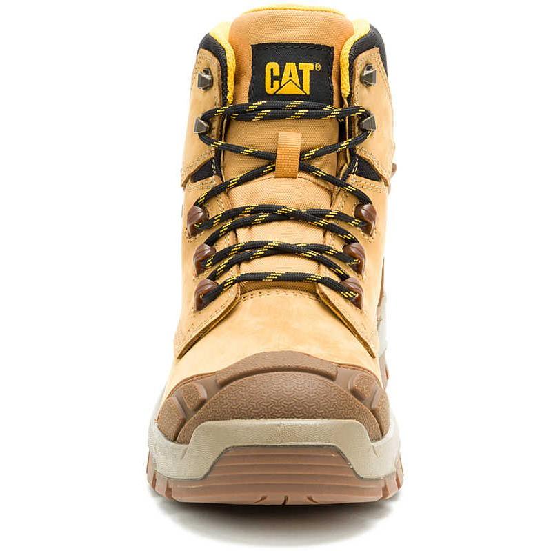 Cat Men's Striver XL Steel Toe Waterproof Lace Up Work Boot - Honey- P91817 - Overlook Boots