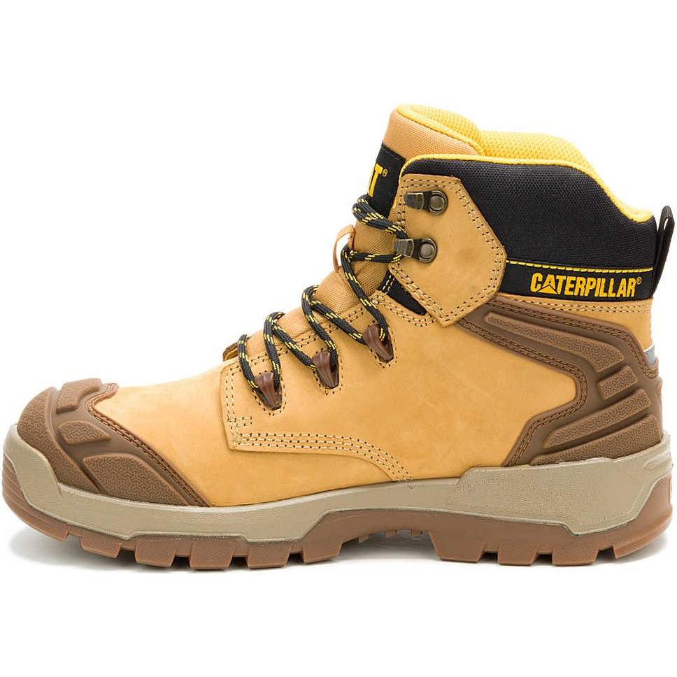 Cat Men's Striver XL Steel Toe Waterproof Lace Up Work Boot - Honey- P91817 - Overlook Boots