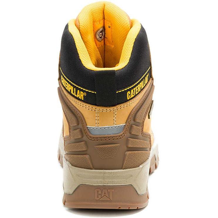 Cat Men's Striver XL Steel Toe Waterproof Lace Up Work Boot - Honey- P91817 - Overlook Boots