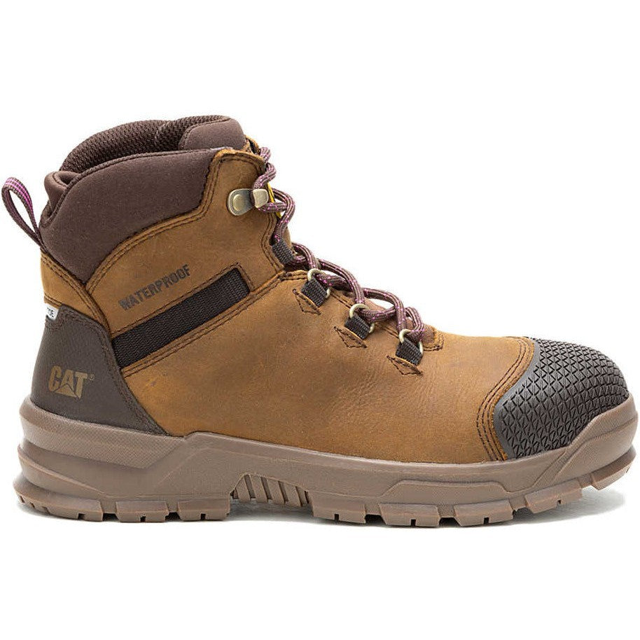 Cat Women's Accomplice X Steel Toe Waterproof Work Boot -Crisp- P91632 - Overlook Boots