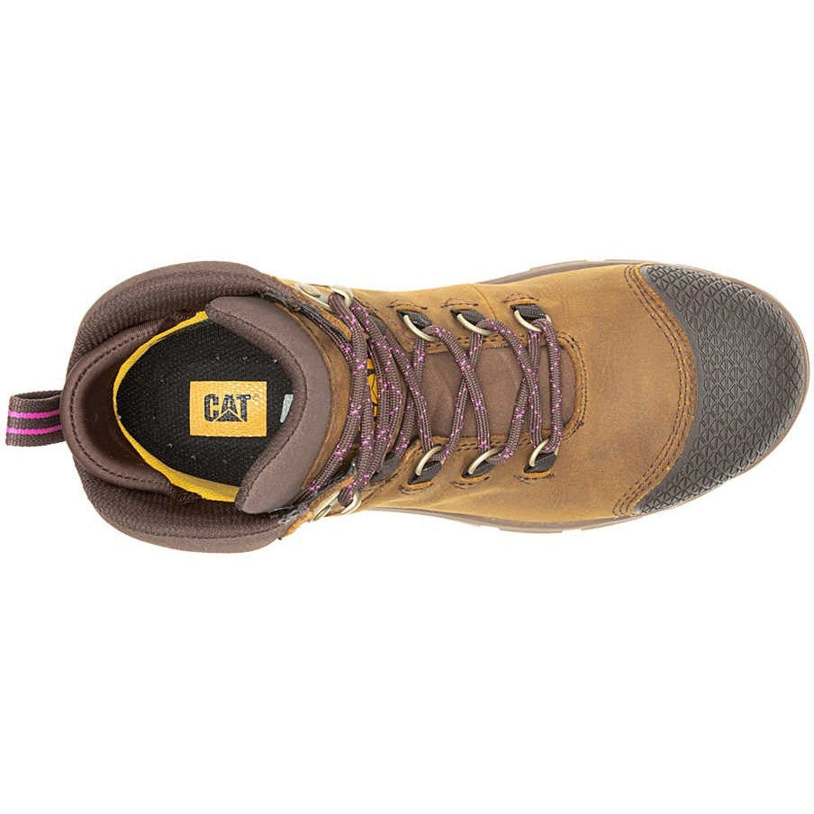 Cat Women's Accomplice X Steel Toe Waterproof Work Boot -Crisp- P91632 - Overlook Boots