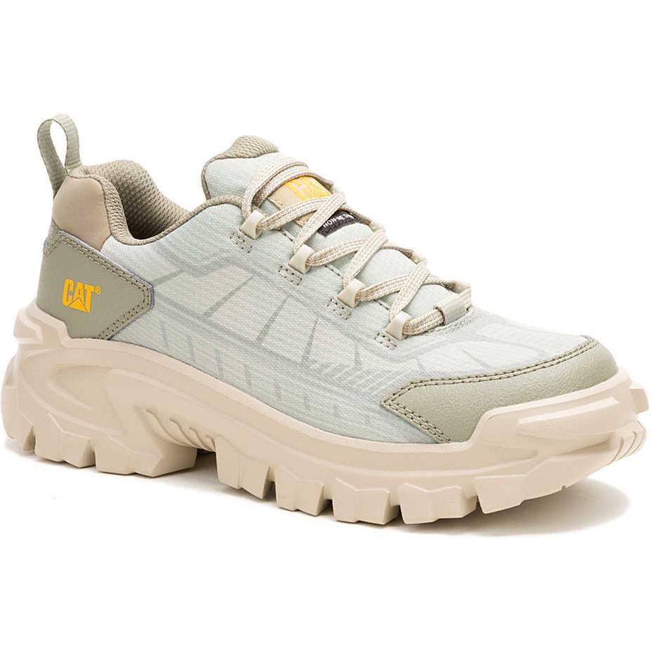Cat Women's Invader Sport Lo Comp Toe Mesh Work Shoe - Stone - P91782 5 / Medium / Stone - Overlook Boots
