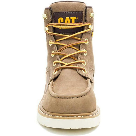 Cat Women's Reclaimer Steel Toe Waterproof Wedge Work Boot - Sand - P91838 - Overlook Boots